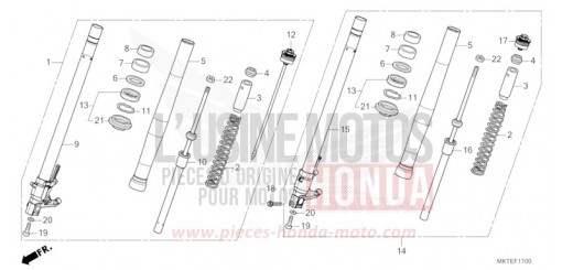 GABEL, VORNE ADV750T de 2026